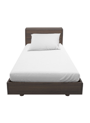 Hometex Design Flat Sheet Set, 1 Flat Sheet + 1 Pillow Case, Single, White