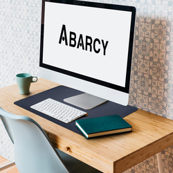 Abarcy 60 x 30cm LE+ Desk Pad, Blue/Yellow