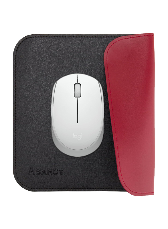 Abarcy 25 x 20cm Small Mouse Pad, Black/Red