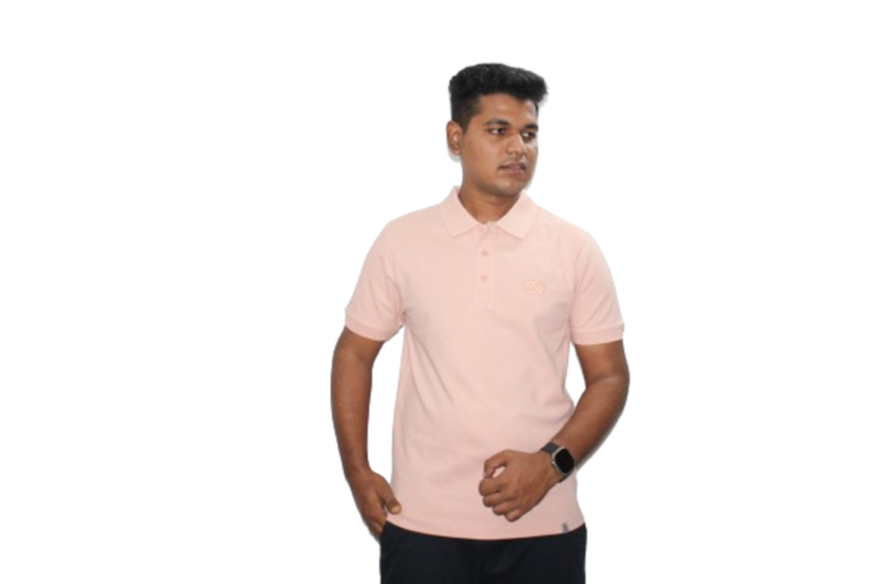 Men’s Cotton T-Shirts Short Sleeve in Pink Classic Fit Golf Athletic Polo Shirts Ideal for Casual, Regular, Daily Wear (S, PINK)