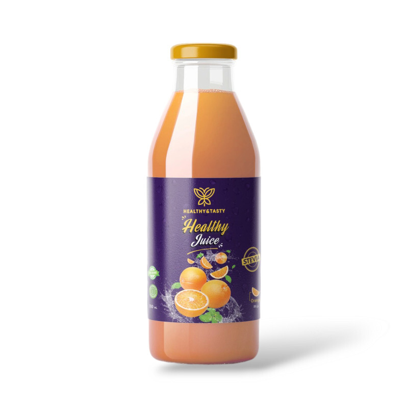 Healthy&Tasty Orange Juice 300ml - Keto Friendly Zero Sugar Low Calorie