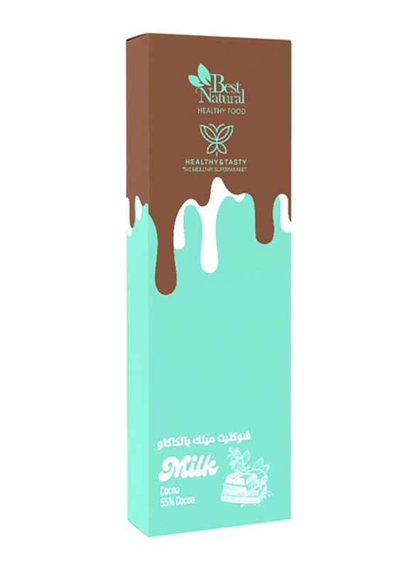 

Healthy & Tasty Cocoa Milk Chocolate Bar, 40g