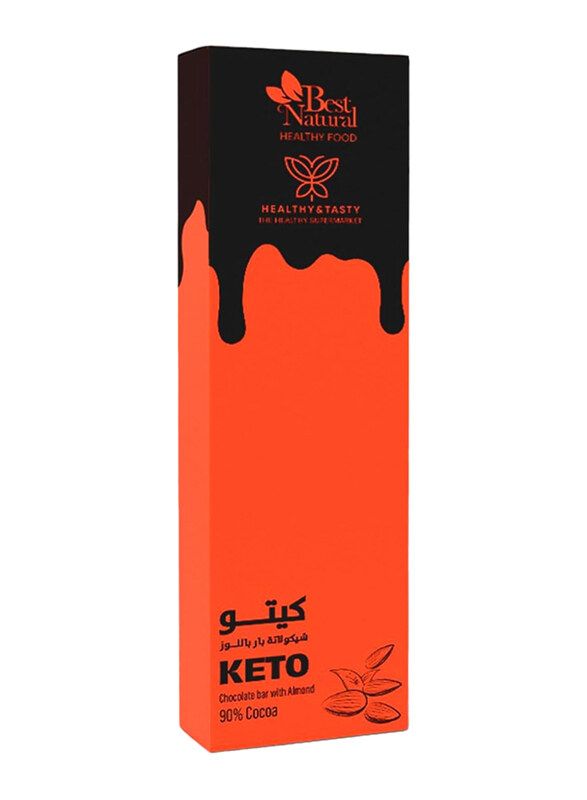 

Healthy & Tasty Almond Keto Chocolate Bar, 40g