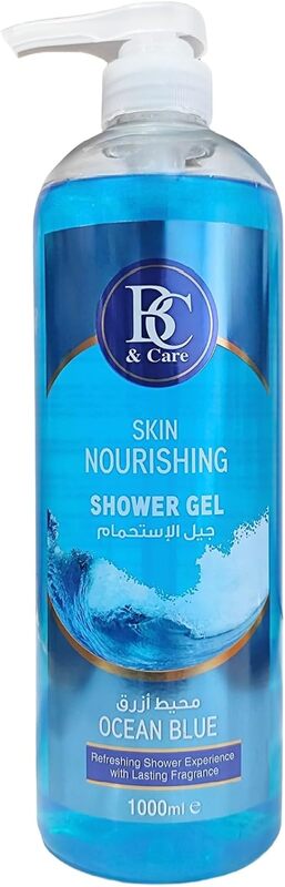 BC & Care Skin Nourishing Shower Gel, 1000ml, Ocean Blue