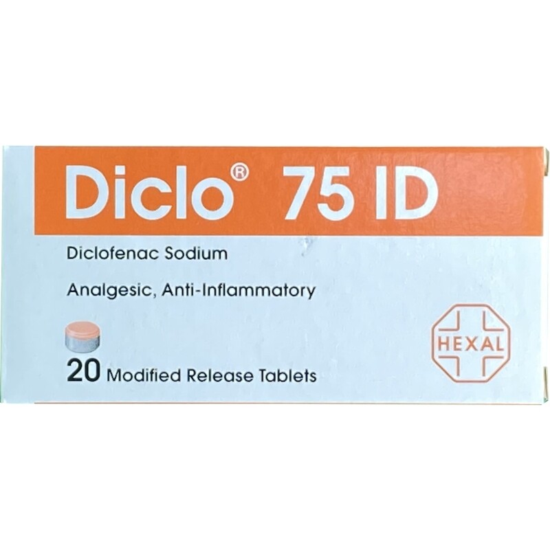 

Generic DICLO 75MG ID TABLETS 20S