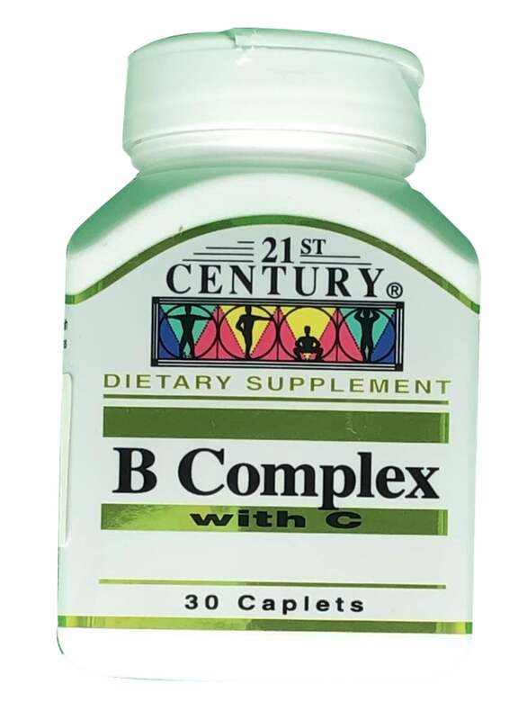 21ST CENTURY B COMPLEX + C, TABLETS 30'S
