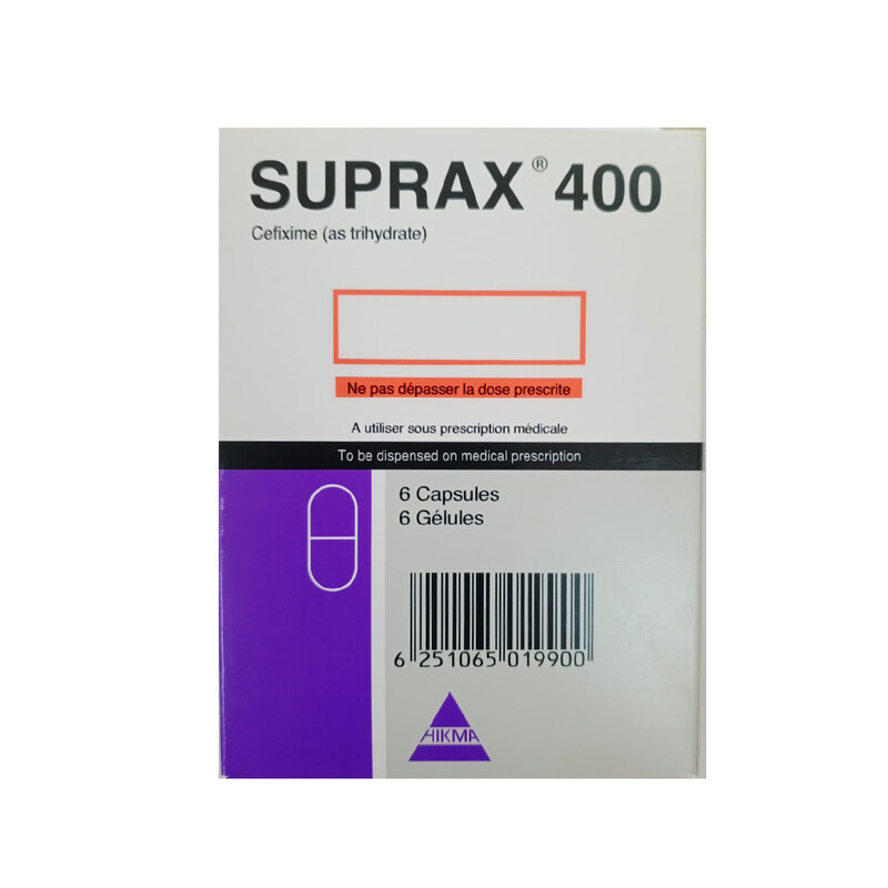 

Generic SUPRAX 400MG CAPSULE 6 S
