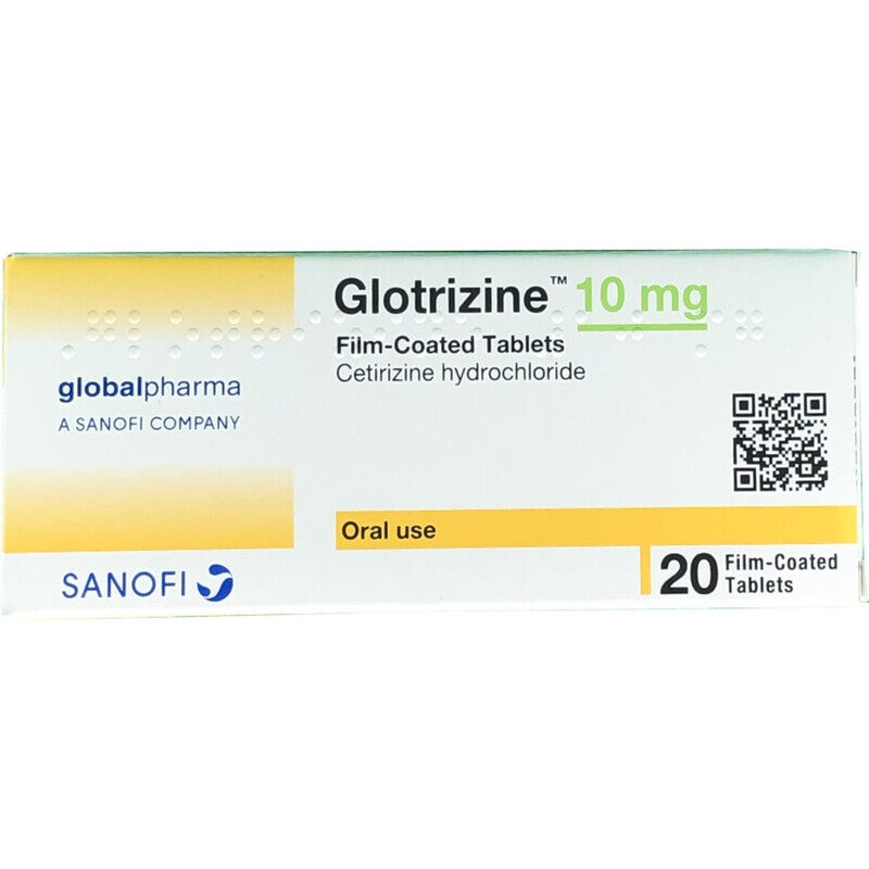 

Generic GLOTRIZINE, 10 MG, TABLETS 20'S