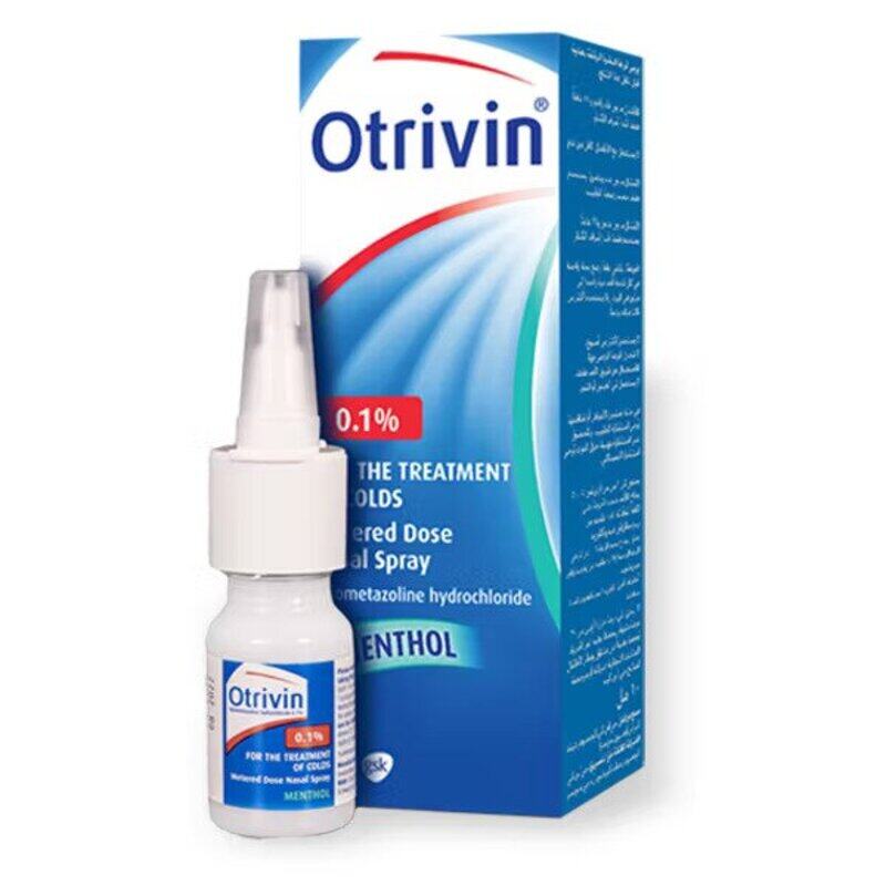 

Otrivin 0.1% Menthol, Nasal Spray 10ml