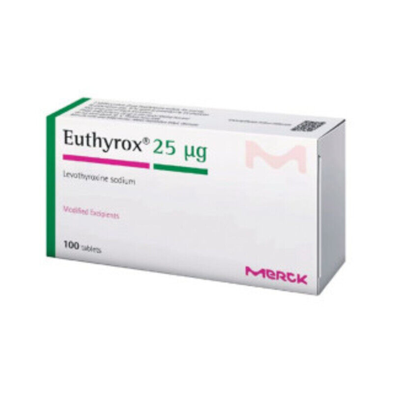 

Generic EUTHYROX 25MCG TAB 100