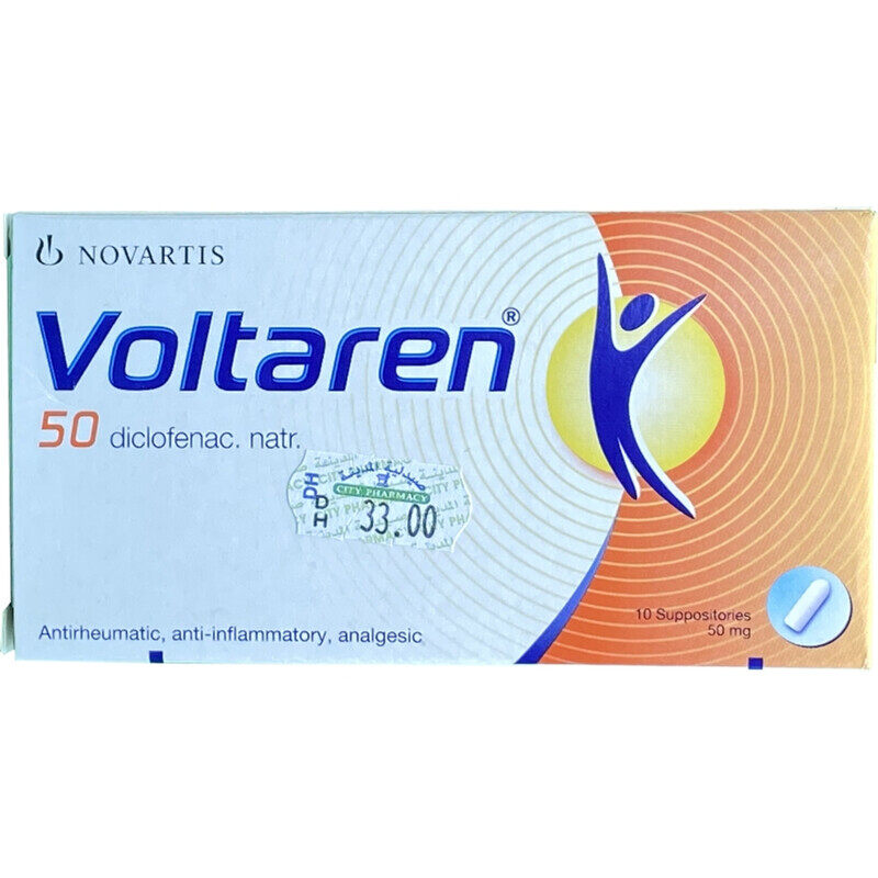 

novartis VOLTAREN 50MG SUPPOSITORIES 10S