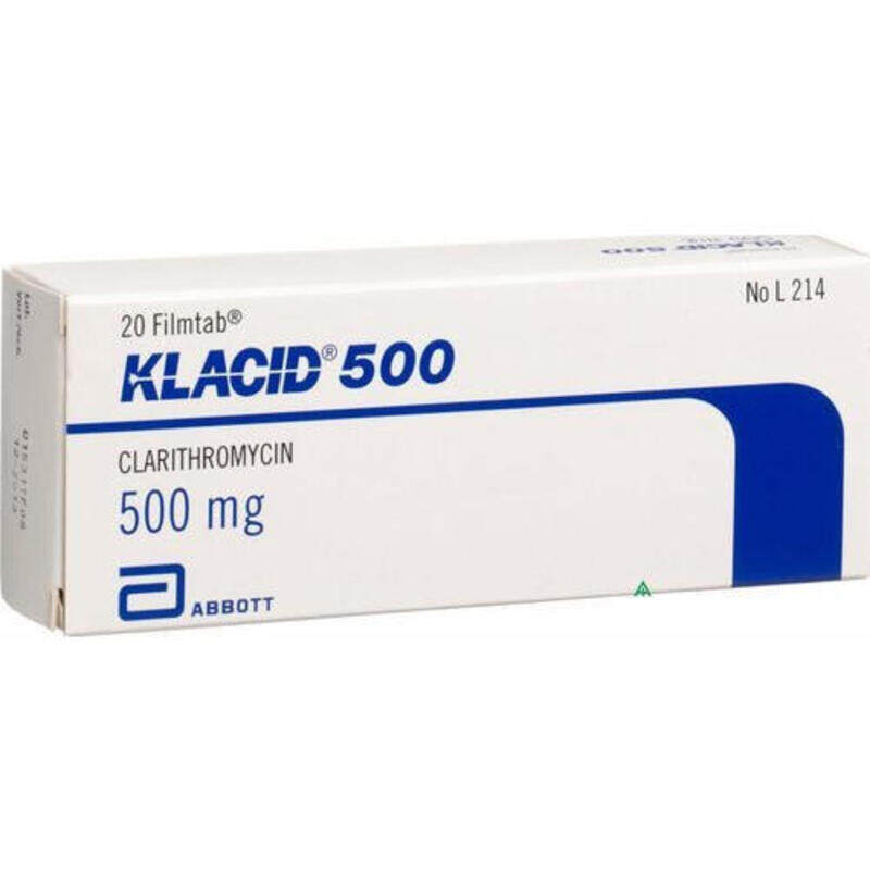 

Generic KLACID, 500 MG, TABLETS 20'S