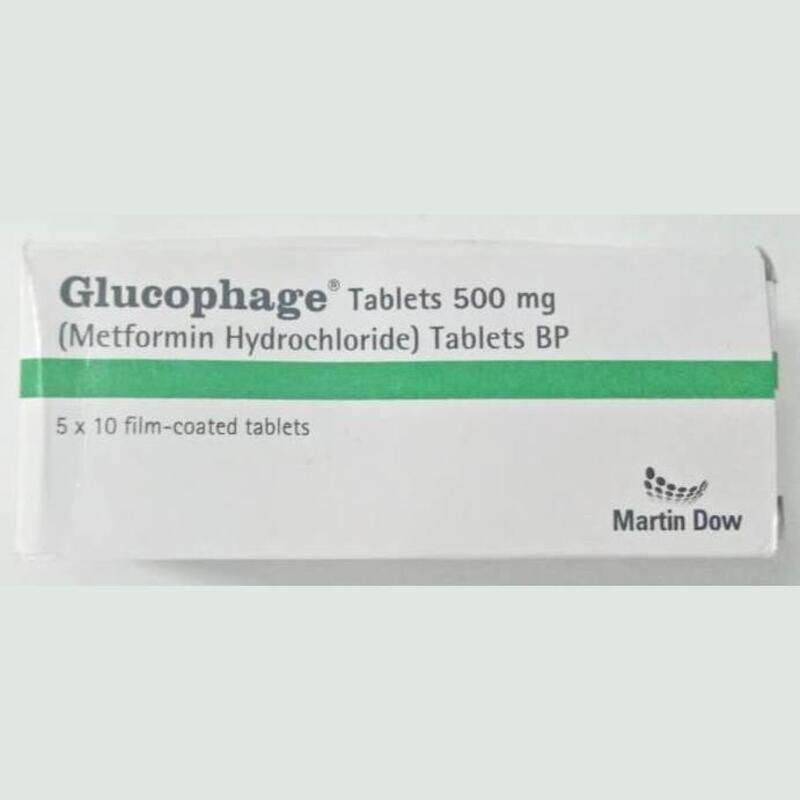 

Generic GLUCOPHAGE 500 MG, TABLETS 50'S