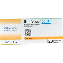 EMIFENAC 50 MG DISPERSIBLE TABLETS 20'S