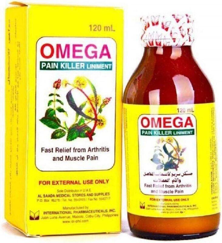 

OMEGA Relief Liniment Oil for Arthritis and Muscle Pain 120ml