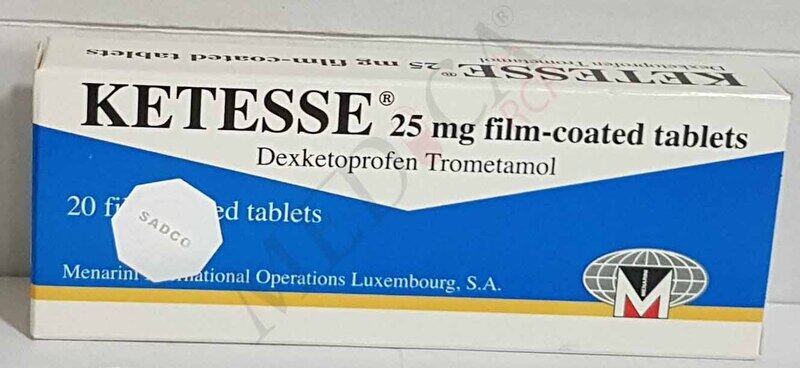 

Generic KETESSE, 25 MG, TABLETS 20'S
