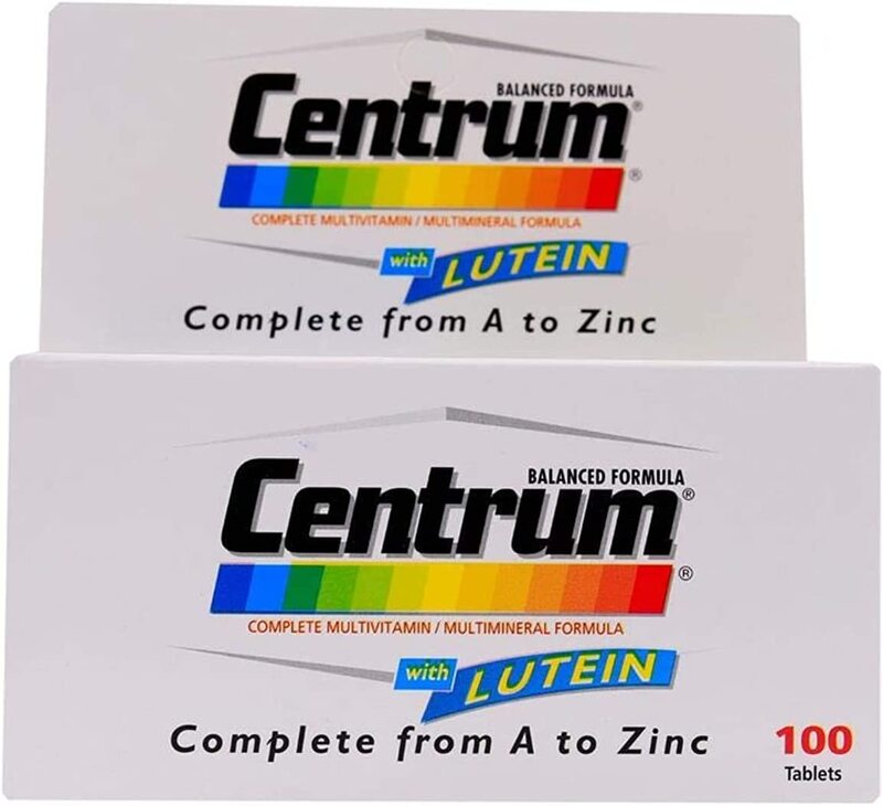 CENTRUM WITH LEUTEIN, TABLETS 100'S