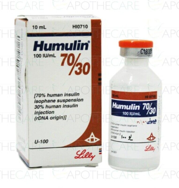 

Generic HUMULIN 30/70 INJ 10ML SPH/HUM