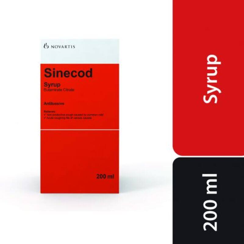 

Generic Sinecod Syrup, 0.15%, 200ml
