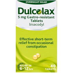 DULCOLAX 5MG TABLETS 40`S