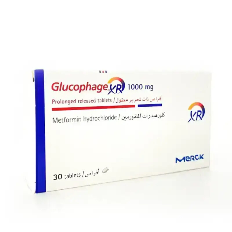 

Generic GLUCOPHAGE XR, 1000 MG, TABLETS 30'S