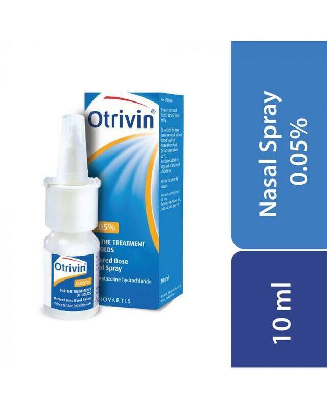 

Otrivin Metered Dose Nasal Spray 0.05% 10 mL