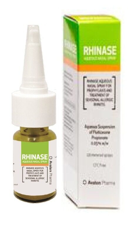 

Generic RHINASE 0.05 % AQUEOUS NASAL SPRAY (120 METERED DOSE)