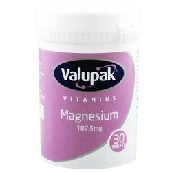 VALUPAK MAGNESIUM 187.5MG X 30