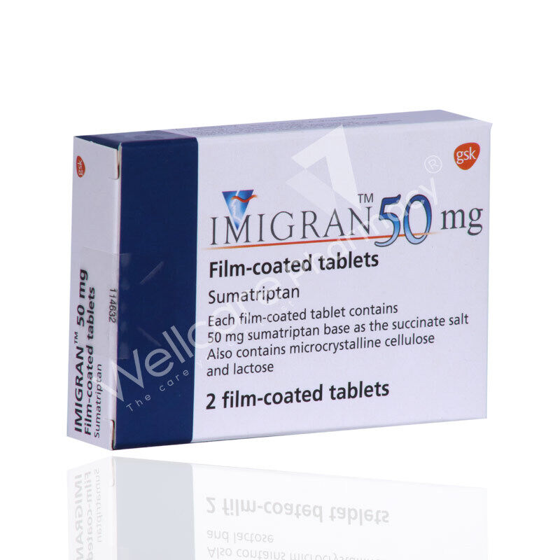 

Generic IMIGRAN 50MG TAB 2S SUMATRIPTAN