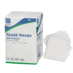 GAUZE SWAB NON STERILE 5*5 8PLY 100S