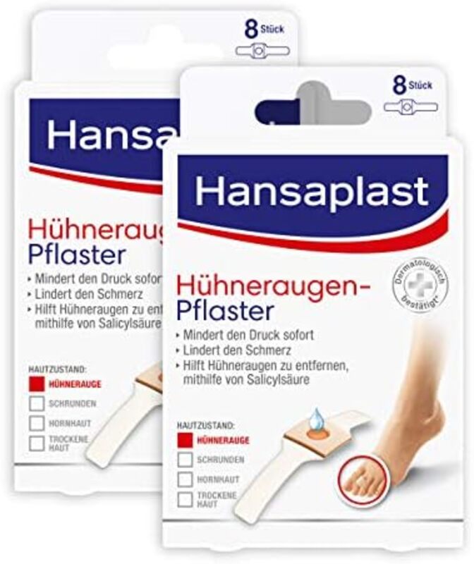 HANSAPLAST FOOT CORN PLASTERS 8S