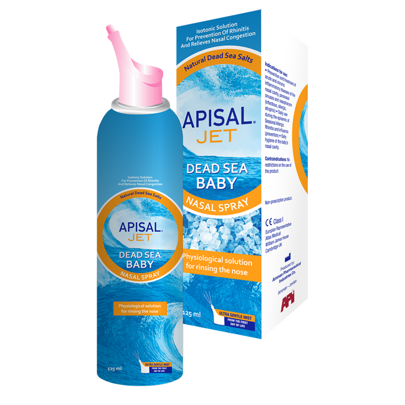 APISAL JET DEAD SEA BABY NASAL SPRAY 125ml