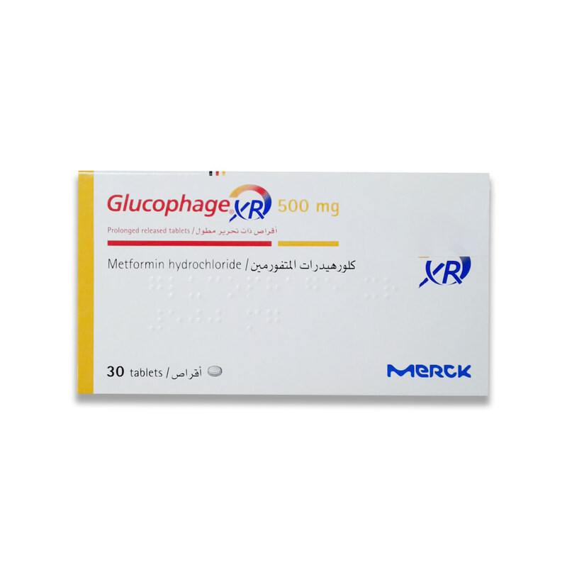 

Generic GLUCOPHAGE XR, 500 MG, TABLETS 30'S