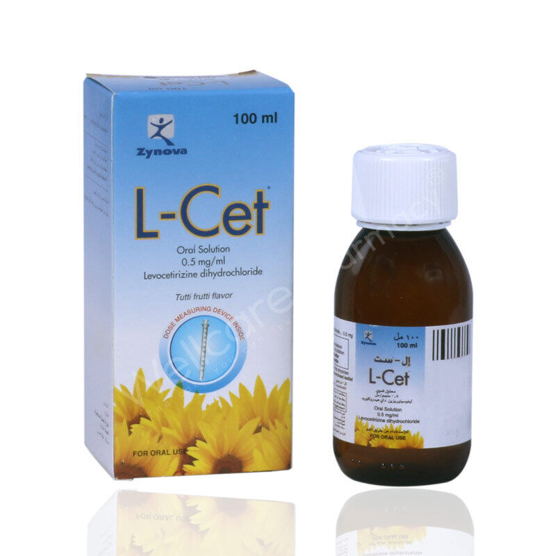 

Generic L-CET 0.5MG ORAL SOLUTION 100ML