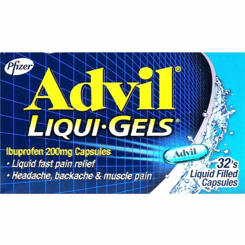 ADVIL LIQUI-GELS, 200 MG, CAPSULES 32'S