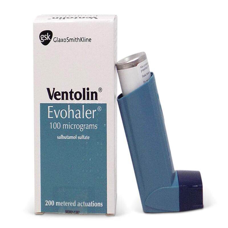 

Generic VENTOLIN EVOHALER 100MCG 200D