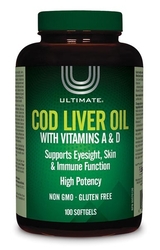 Ultimate Cod Liver Oil With Vitamins A & D Softgels 100’s