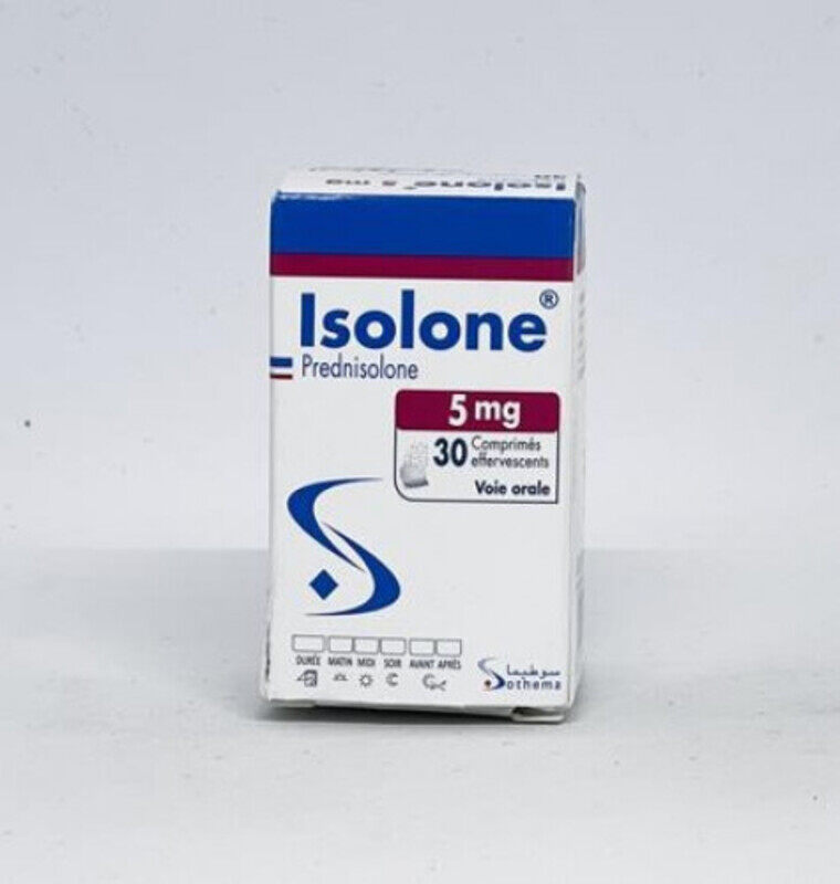 

Generic ISOLONE EFFER TAB 5MG 30S