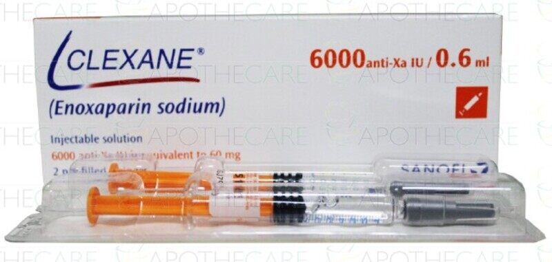 

Generic CLEXANE 6000 ANTI-XA IU/0.6ML INJ 2S