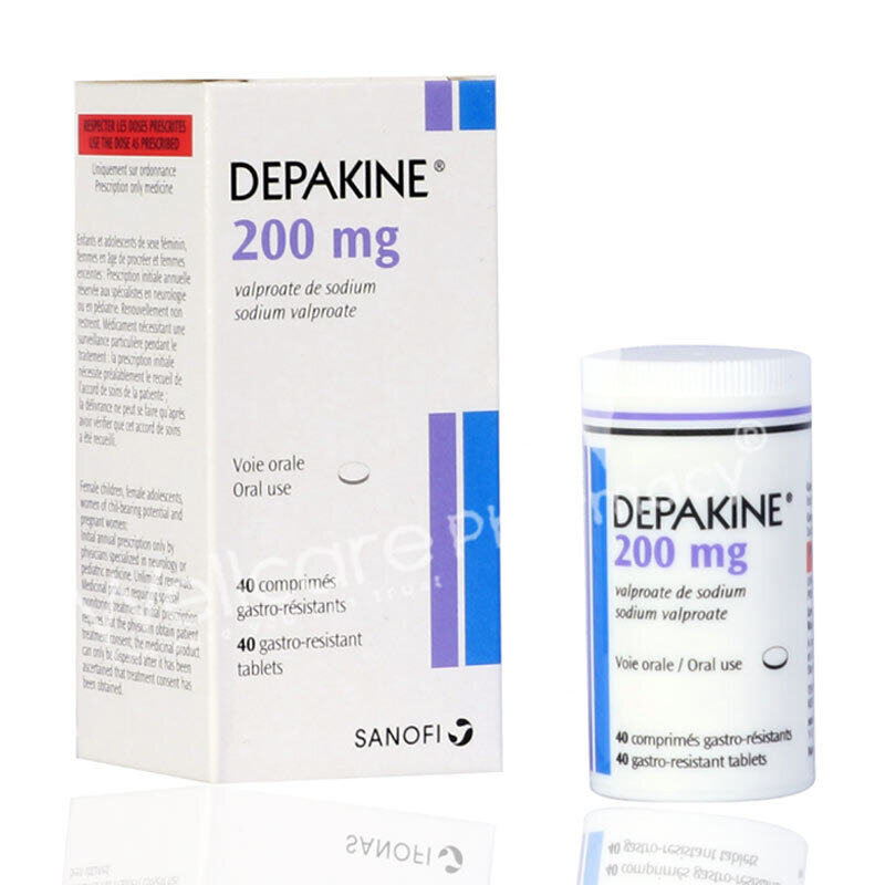 

Generic DEPAKINE 200MG SODIUM VAIPROATE TABLETS 40S