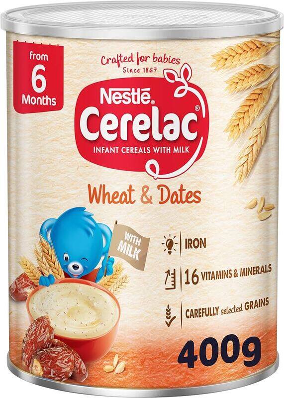 

Generic CERELAC WHEAT & DATES PIECES 400G