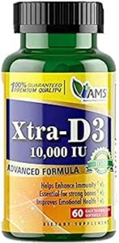 AMS XTRA D3 10000 IU SOFTGEL 60`S