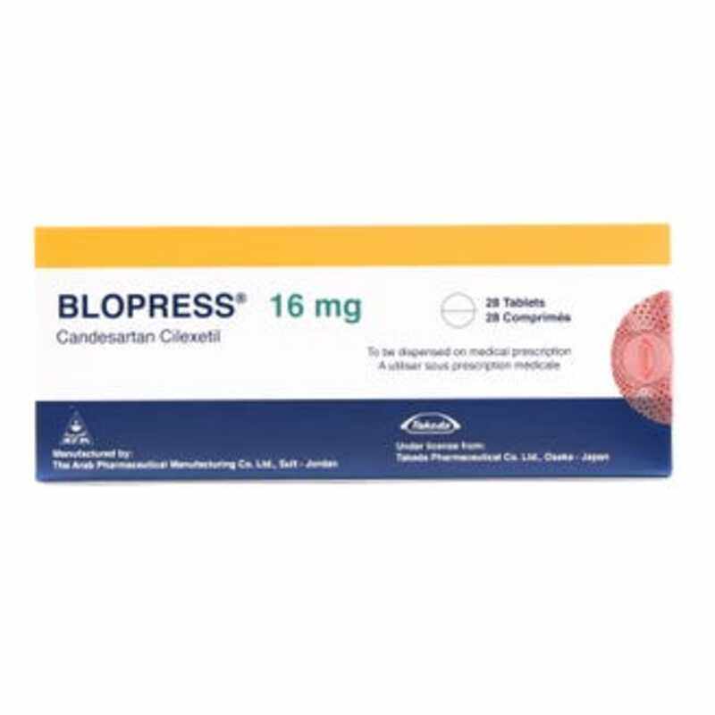 

Generic BLOPRESS 16MG TAB 28S