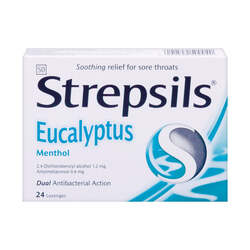 Strepsils Menthol and eucalyptus 24 lozenges