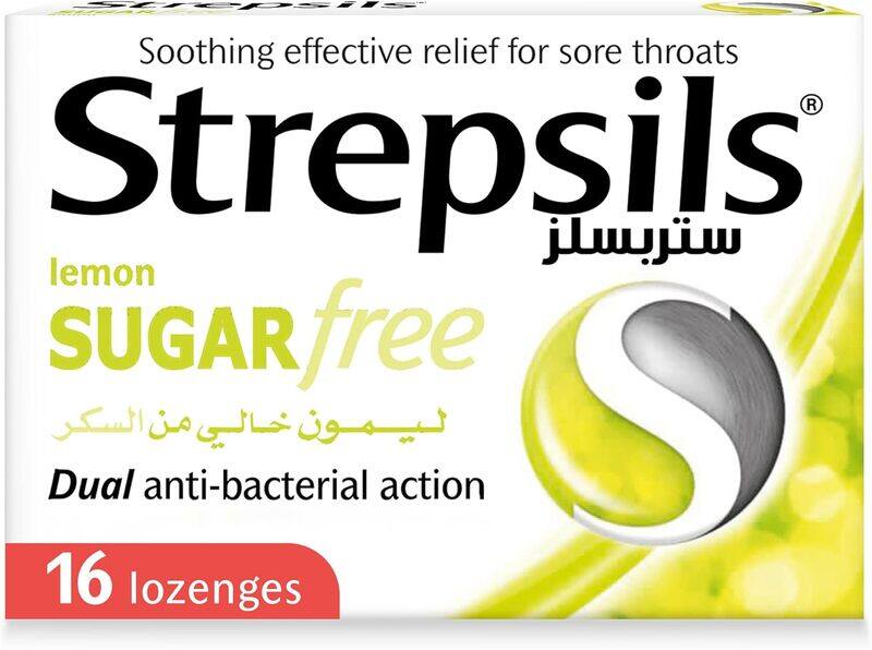 

Strepsils Sugarfree Lemon Flavour Lozenges, 8 Count