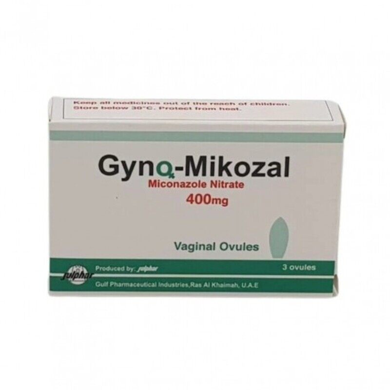 

Generic GYNO-MIKOZAL 400MG OVULES 3S