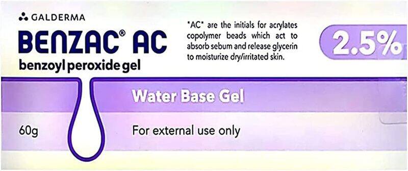 

Generic BENZAC AC 2.5% GEL 60GM