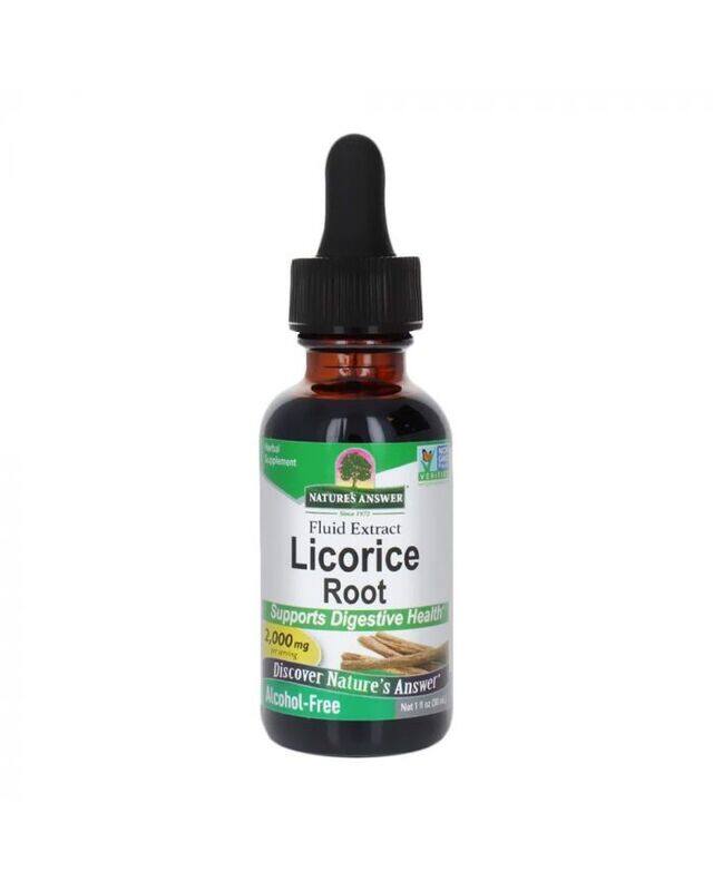 

Nature's Answer Licorice Root 2000mg Fluid Extract Drops For Digestive Health, 30ml