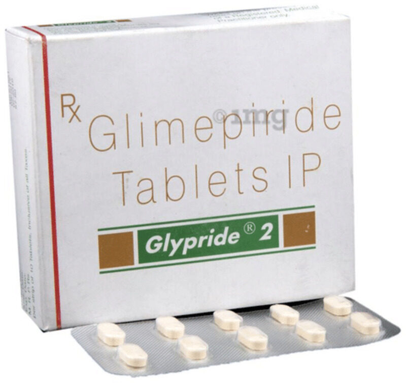 

Generic GLYPRIDE, 2 MG, TABLETS 30'S