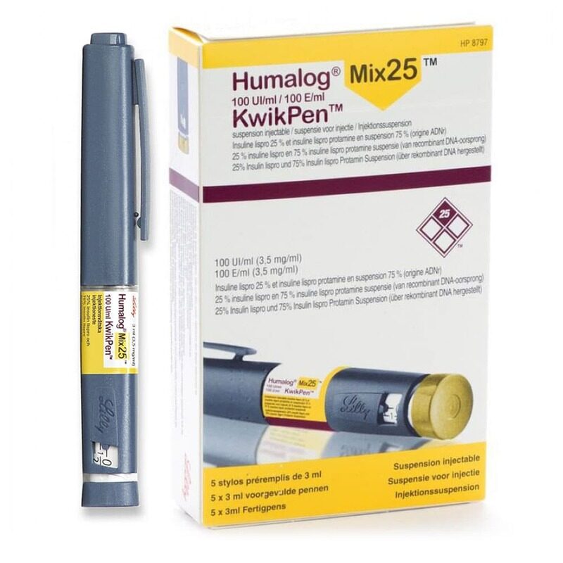 

Generic HUMALOG 100U/ML KWIKPEN MIX 25